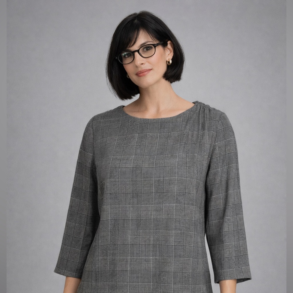 Gretchen Scott Designs 3/4 Sleeve Wrap Detail Blouse